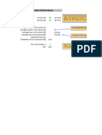 A Single-Server Model Infinite Queue