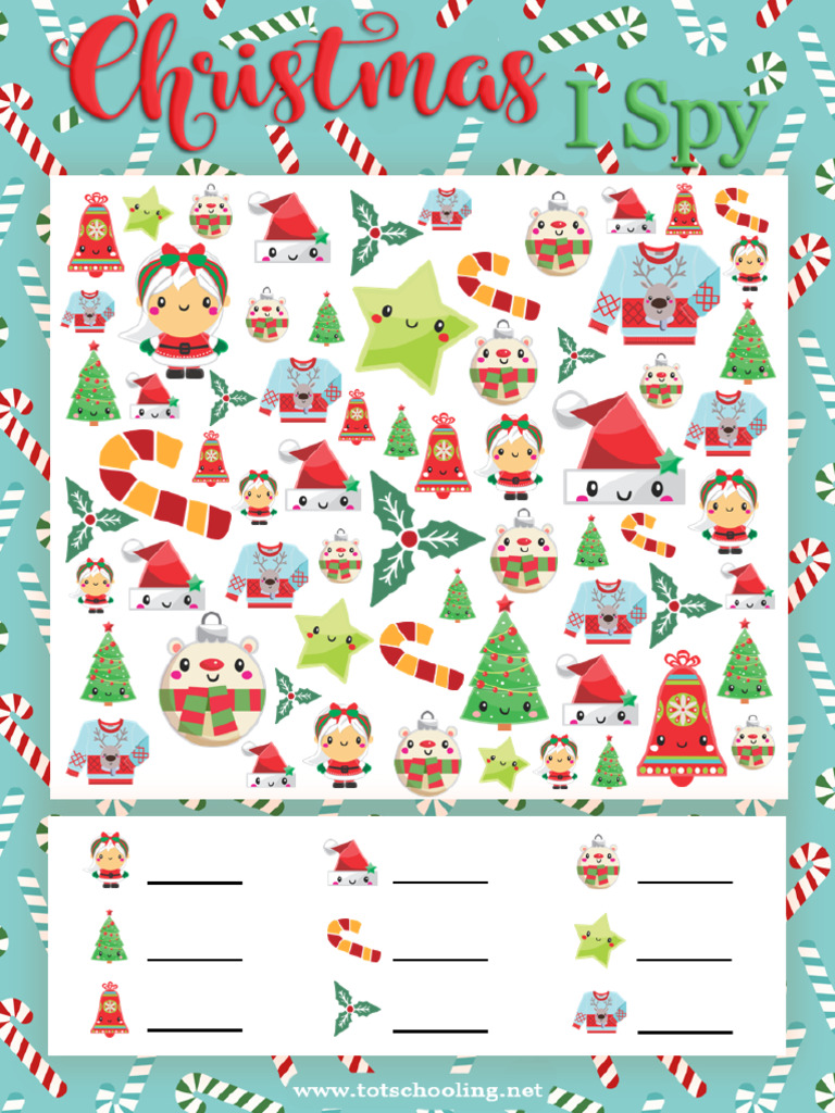 Free Christmas I Spy PDF