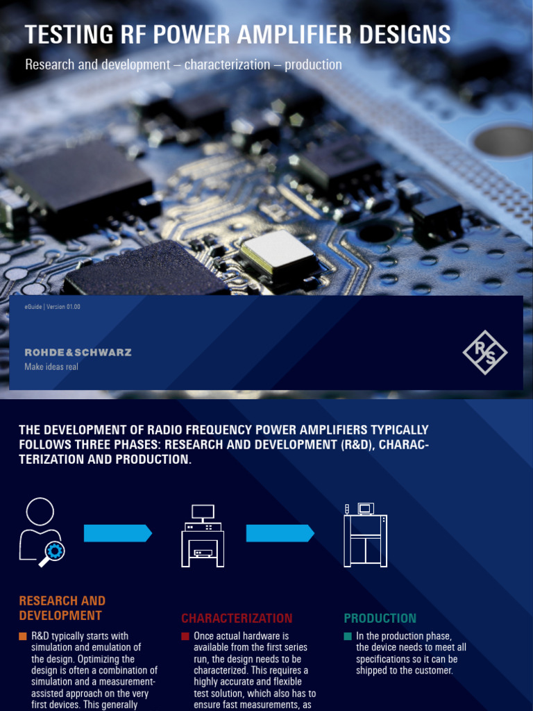 Testing RF Power Amplifier Designs - Eguide - en - 3608 0391 92 - v0100 ...