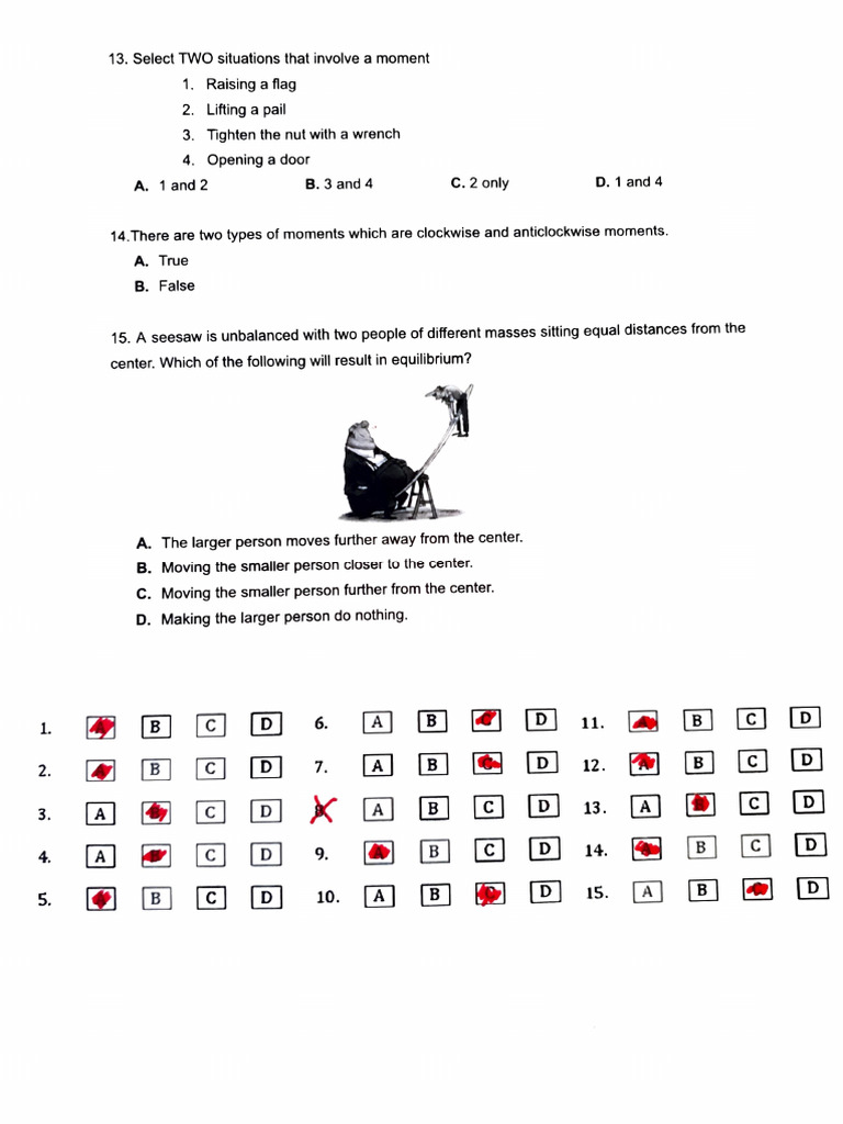 Answer Scheme Unit 9 | PDF