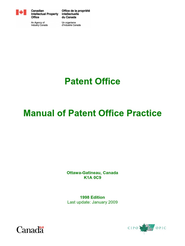 Manual of Patent Office Practice PDF Patent Application