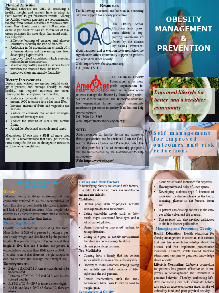 Obesity Prevention and Management | PDF | Obesity | Preventive Healthcare
