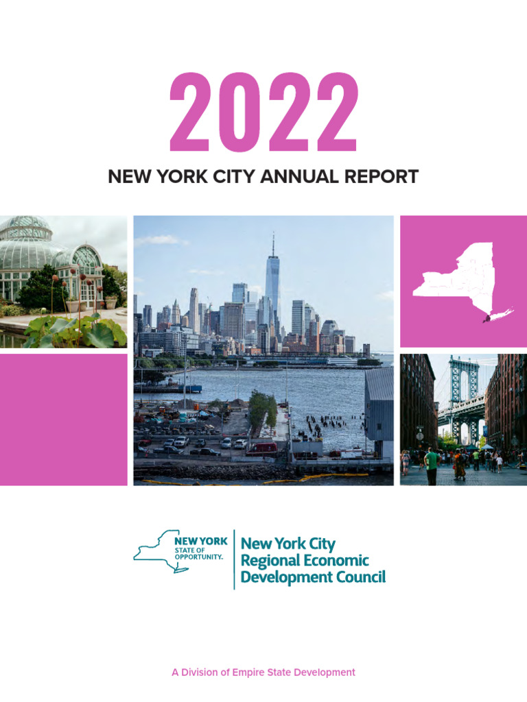 2022 New York City Progress Report PDF New York City Unemployment