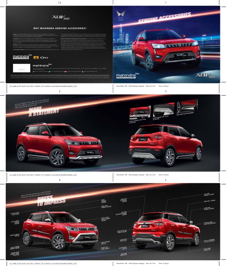 XUV300 Accessories Brochure PDF