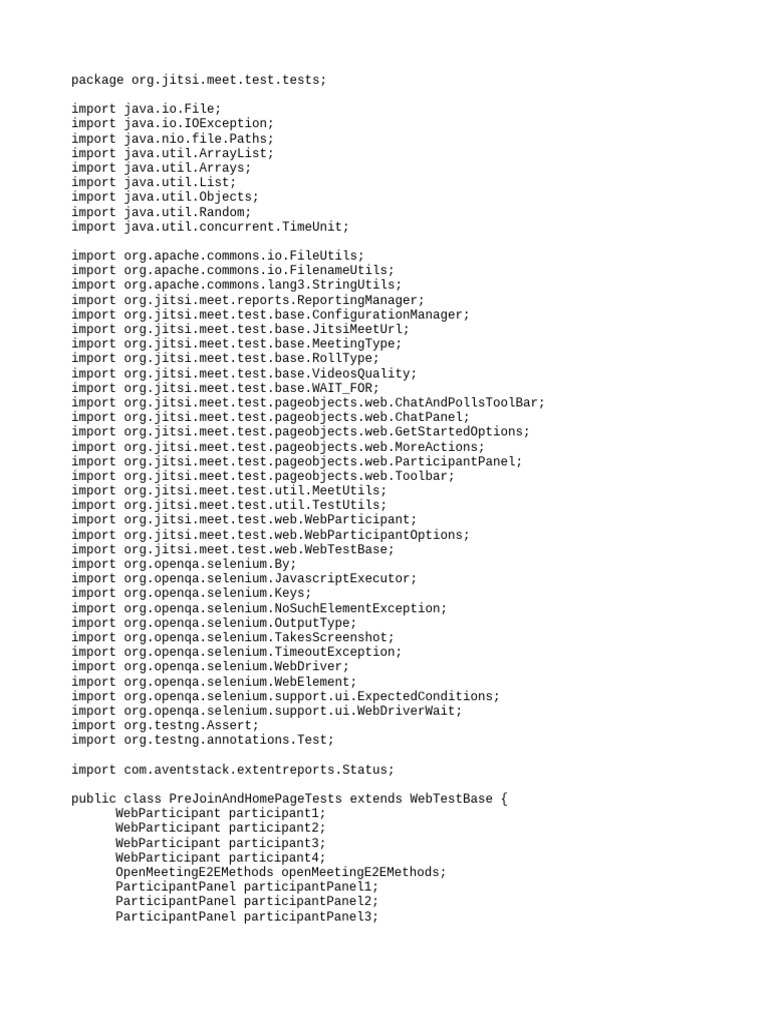 Pre join page pdf java programming language information technology