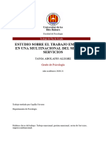 Estudio Sobre El Trabajo Emocional en Una Multinacional Del Sector de Servicios