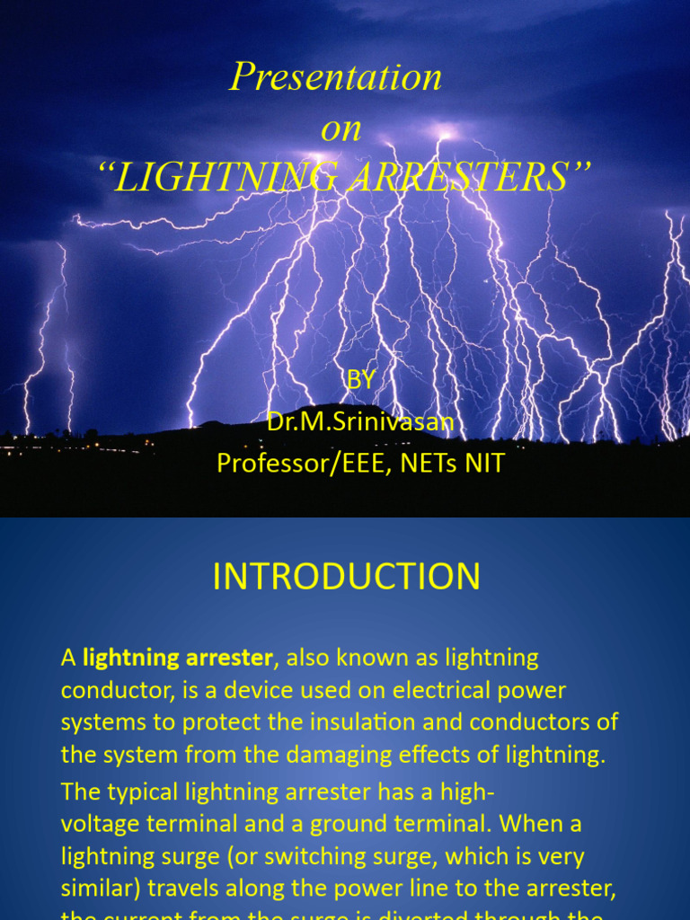 Lightning Arresters | PDF | Insulator (Electricity) | Electric Arc