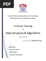 Data Structures and Algorithm