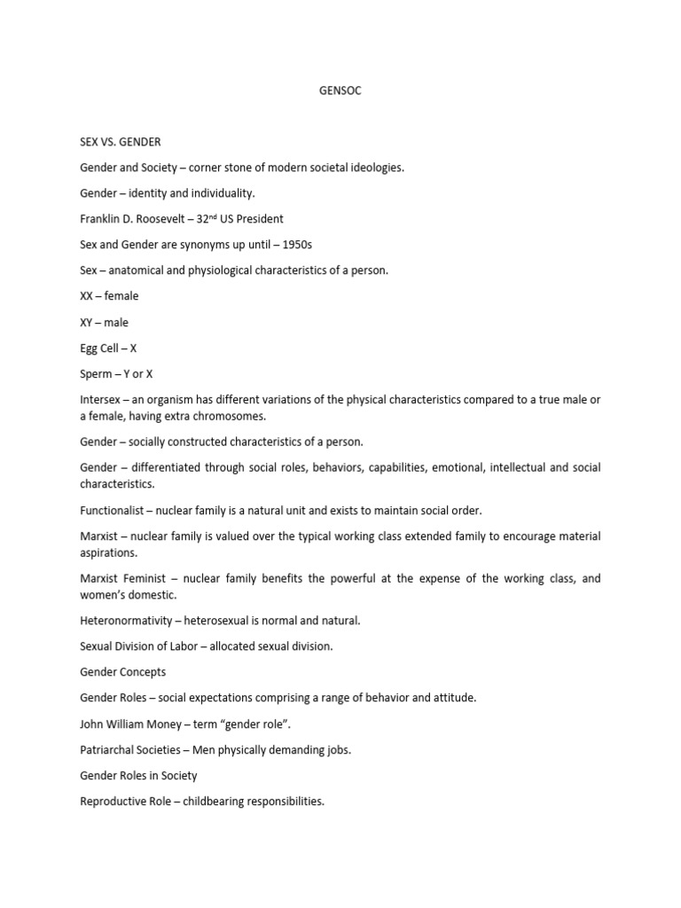 Gensoc Notes | PDF
