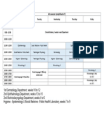 6th Semester Timetable