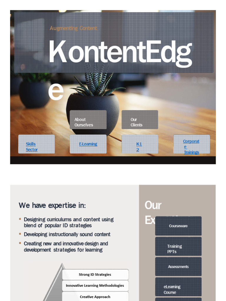 Comprehensive E-Learning Content Development | PDF