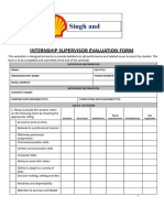 Intern Evaluation Form