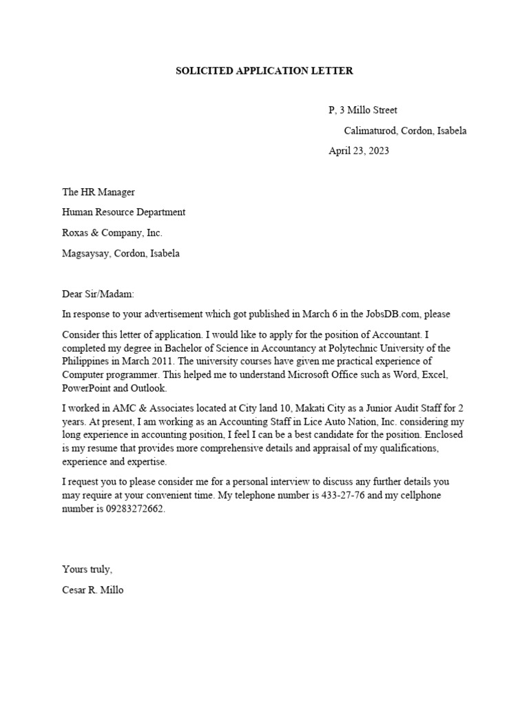 Civillian Letter | PDF