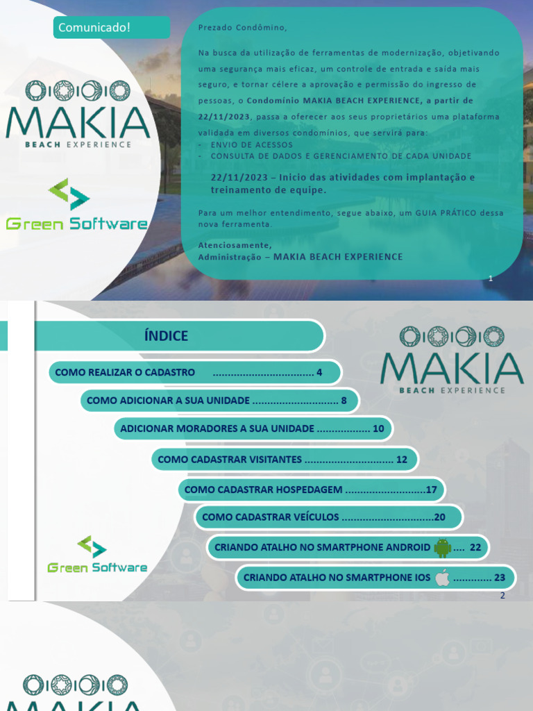 Comunicado de Implantação INTERFACE-MAKIA | PDF