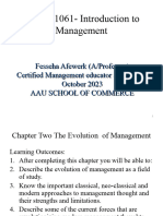 Chapter Tow The Evolution of Management1