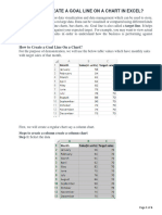 How To Create A Goal Line On A Chart in Excel