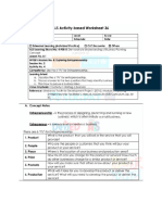 LS 4 Life Skills Worksheet