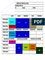 Emploi Du Temps de Classe Cap Meca A 1a Colore