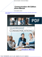 Full Download Leadership Communication 4th Edition Barrett Solutions Manual