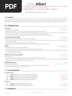 John Alberts CV