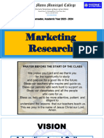 Marketing Research Lecture - Nov 29