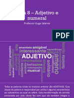 Aula 8 Adjetivo e Numeral