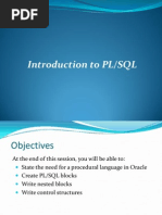 Introduction To PL/SQL