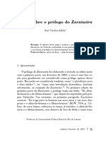 JULIÃO, José Nicolao - Sobre o Prólogo Do Zaratustra