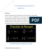 Converting Fractions To Percents