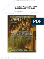 Full Download People and A Nation Volume I To 1877 Brief 10th Edition Norton Test Bank