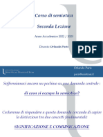 Seconda Lezione SEMIOTICA Triennale - 2023