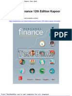 Full Download Personal Finance 12th Edition Kapoor Test Bank