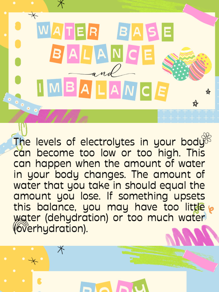 Biochem Water Base Balance and Imbalance PDF