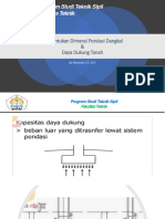 Menentukan Dimensi Pondasi Dangkal Dan Daya Dukung Tanah