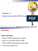 SV - Chap 4 - Implementing The CRM Strategy
