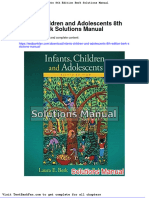 Full Download Infants Children and Adolescents 8th Edition Berk Solutions Manual