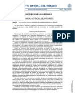 Boletín Oficial Del Estado: Comunidad Autónoma Del País Vasco
