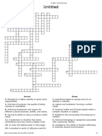 CULTURE - Crossword PUZZLE