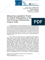 Measuring Legislative Power - An Expert Reweighting of The Fish-Kroenig Parliamentary Powers Index