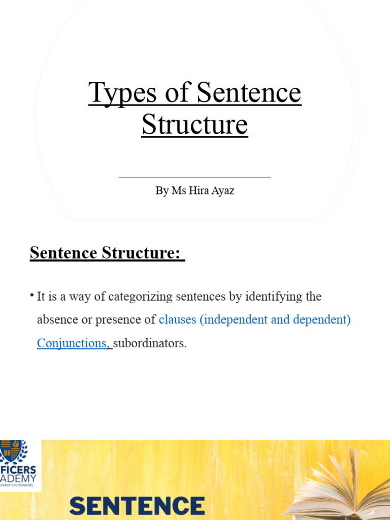 4 Types Of Sentence Structure Pdf Free Download