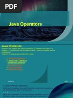 Java Operators