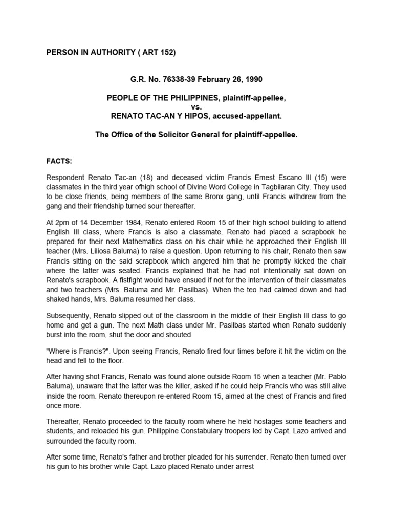 Legal Rulings on Authority and Murder Cases | PDF | Witness | Murder