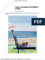 Full Download Personal Finance Canadian 4th Edition Kapoor Test Bank
