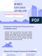 Manajemen Pemasaran Jasa Pendidikan Islam Kel. 3