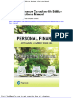 Full Download Personal Finance Canadian 4th Edition Madura Solutions Manual