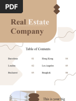 Real Estate Company Profile Presentation Brown Variant