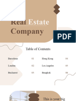 Real Estate Company Profile Presentation Brown Variant