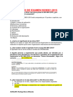 Modelos de Examen de Calidad Iso9002 2015 Sem 2-2022 Uagrm PDF