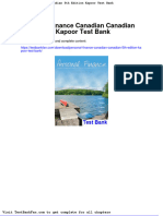 Full Download Personal Finance Canadian Canadian 5th Edition Kapoor Test Bank