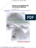 Full Download Personal Finance for Canadians 9th Edition Currie Solutions Manual